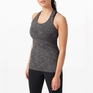 Lululemon Cool Racerback Wee Are From Space Dark Carbon Ice Grey - Size 4